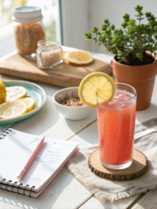 Pink Salt Trick Lemonade