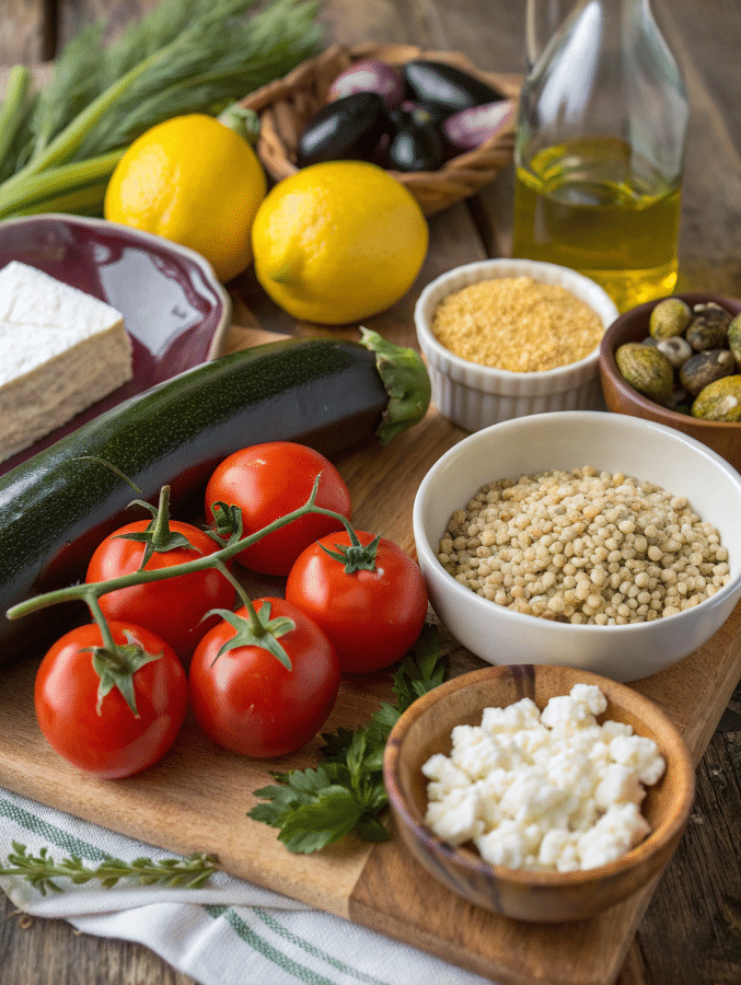 mediterranean diet food list ingredients fresh