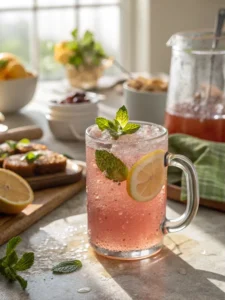 Japanese Pink Salt Recipe served with lemon and mint