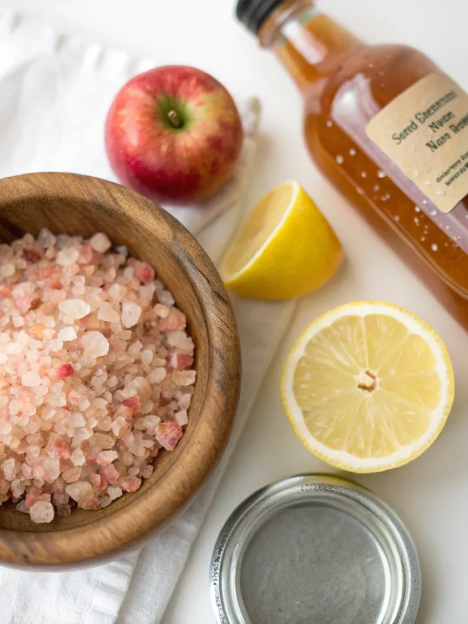 Ingredients for Eight Labs pink salt trick recipe