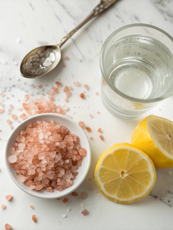 Ingredients for Himalayan pink salt weight loss recipe