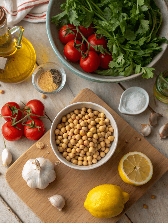Mediterranean diet pantry ingredients