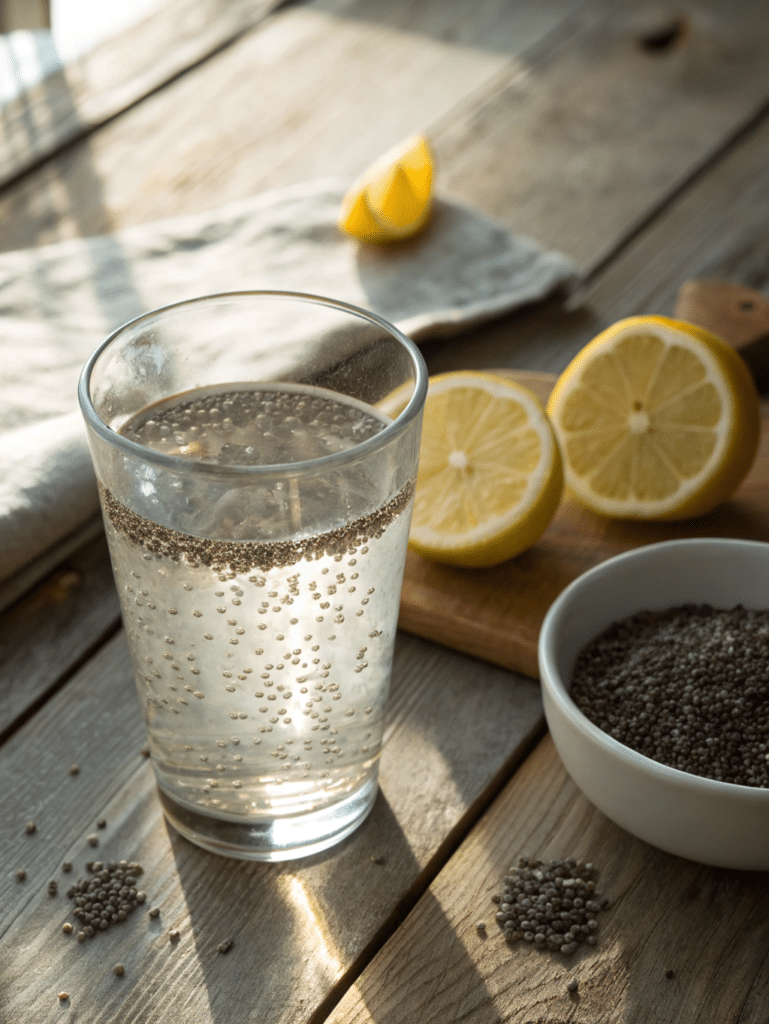 chia seeds water