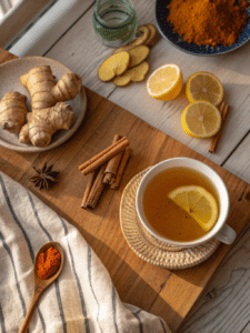 Ginger Turmeric Cinnamon Tea