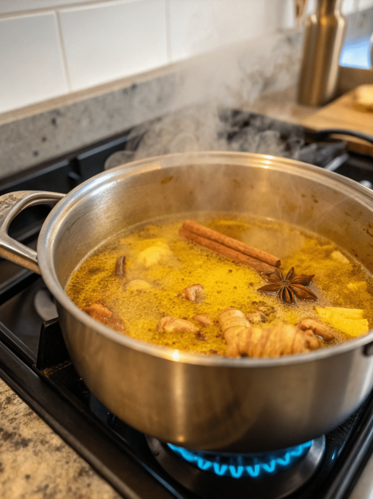 Ginger Turmeric Cinnamon Tea